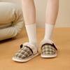 Pantuflas de Algodón para Hombre Invierno Hogar Cálidas Pantuflas de Felpa Interior Hogar Otoño e Invierno Forradas de Felpa Pantuflas de Algodón de Felpa de Alta Gama