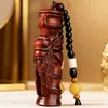 Colgante de Pixiu Tallado en Palo de Rosa, Artesanías Decorativas de Madera, Regalos Portátiles