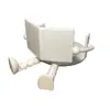 1 pieza Soporte de Papel Higiénico para Leer Amigo Forma Creativa Dibujos Animados Soporte de Papel Higiénico Divertido Almacenamiento de Rollo de Papel Higiénico - Linda Decoración para Baño Sala de Estar