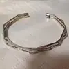 Joias em Formato de Diamante da Amazon, Pulseira Geométrica Irregular da Moda e Única, Pulseira Aberta de Três Camadas, Estilosa Ol