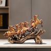 Adornos de caballo al por mayor, artesanías del zodiaco, adornos para gabinetes de vino, decoración ligera de lujo, regalos de inauguración de la casa.
