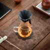 Nuevo Colador de Té Creativo de Cerámica Micro-Porosa con Forma de Pétalo, de Moda, para Té de Mandarina Verde Pequeña