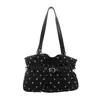 Bolsa grande de estilo vintage descontraído para mulheres, nova bolsa de ombro leve e versátil para o dia a dia 2026, bolsa tote plissada