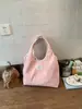 Bolsa de lona estilo coreano para mujer, nueva colección primavera-verano 2026, sensación casual y relajada, ligera, bolsa de hombro tipo tote de gran capacidad