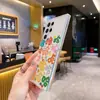 Funda de teléfono divertida y peculiar con diseños de texto coloridos, funda suave de TPU transparente para Samsung S22 Ultra, al por mayor