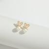 Aretes de concha de amor creativos simples góticos de venta caliente transfronteriza diseño original retro es temperamento aretes aretes mujeres