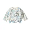 Camiseta de manga longa para meninos primavera e outono, camiseta básica infantil, top casual para bebê, novo moletom 2026, streetwear moderno 3