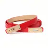 Nuevo Cinturón Fino Ajustable para Mujer, Versátil para Falda Chaqueta Ceñidor de Cintura Estilo Coreano Hebilla de Alta Gama Cinturón para Mujer