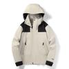Jaqueta de camada única estilo europeu e americano para primavera e outono, masculina e feminina, mesma roupa de montanhismo ao ar livre, jaqueta impermeável micro elástica, moderna 2366