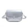 Bolso Pequeño Cuadrado Liso de Color Sólido de Verano para Mujer 2025 Nueva Moda Bolso de Hombro Casual Textura para Viajar Bolso Cruzado