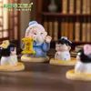 Muñecos Lindos de Confucio y Flor de Ciruelo, Orquídea, Bambú y Crisantemo Cuatro Niños Decoración DIY Accesorios para Colgar Paisaje en Miniatura Adornos de Escritorio