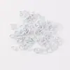 Llaveros con Anillas Abiertas Pintadas de Colores, Broches para Llaveros, Cadenas con Colas de Cuentas, Accesorios para Joyería DIY, Broches de Anilla de Acero Metálico, Venta al por Mayor