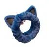 Faixa de Cabeça com Orelhas de Gato Recheadas para Mulheres, Faixa de Cabeça para Lavar o Rosto, Acessórios de Cabelo Fofos Estilo Coreano Outono e Inverno, Acessórios de Cabelo Faixa de Cabeça, Novo Acessório de Cabeça de Desenho Animado
