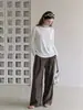 Top de T-shirt macio e fino para mulheres, soltinho de manga longa, para o início do outono, gola redonda, modelagem que afina, adequado como camada base