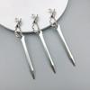 1 Colgante de Aleación de Espada Accesorios de Joyería Colgante Pequeño Retro DIY Accesorios de Espada Llavero de Espada Larga Estilo Antiguo