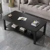 Mesa de Centro Simple Moderna para Uso en Casa en la Sala de Estar, Mesa Rectangular para Apartamento Pequeño, Mesa de Centro con Patrón de Mármol para Apartamento de Alquiler Simple