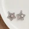 Nuevo Colgante de Aleación Microincrustado Accesorios para Joyería DIY Pulsera Collar Colgante de Joyería Estrella Luna Venta al por Mayor