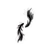 Novo em estoque Adesivo de tatuagem de ervas High Sense Semi-permanente Koi Pisces Adesivo de tatuagem de suco de suor à prova d'água de longa duração