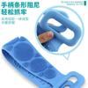 Toalla de baño larga de silicona para frotar la espalda, resistente, de doble cara, para hombres y mujeres.