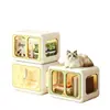 Casa para gatos para uso en el hogar, interior, con espacio libre extragrande, armario para gatos integrado, dormitorio para gatos, jaula pequeña para gatitos