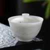 Novo estilo chinês pintado à mão Ice-seed Vegetable queimado Suet Jade Ercai Gai Bowl Cerâmica doméstica tamanho pequeno Tea Bowl Tea Cup Tea Bowl