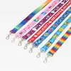 Certificado fábrica tarjeta lanyard pecho tarjeta lanyard exposición permiso de trabajo estudiante lanyard tarjeta de trabajo lanyard 1.5 ordinario gancho de langosta