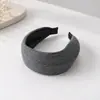 Diadema Ancha de Punto Acanalado Vintage para Cubrir la Línea del Cabello, Aumentar la Altura Craneal, Pinza Antideslizante para el Cabello, Banda de Accesorio para el Cabello