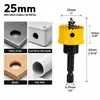Broca Abridora de Agujeros Metálicos para Taladro Eléctrico con Vástago Hexagonal para Chapa de Hierro, Caja Eléctrica, Pladur, Carpintería, Plástico, Acrílico