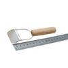 Cuchillo pelador multifunción de acero inoxidable con mango de madera, hoja afilada para pelar frutas y verduras de piel gruesa, no desperdicia pulpa