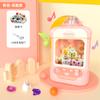 Máquina Caça-Bonecas Mini Infantil Personalizada, Máquina Pequena Doméstica de Clipar Bonecas, Máquina de Doces Penduráveis de Brinquedo, Máquina Gashapon de Pegar e Agarrar