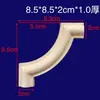 Tallado en Madera Dongyang Moldeo de Madera Maciza Línea de Clavo Semicircular Puerta de Gabinete Línea de Pared de Fondo para Sala de Estar Moldeo Decorativo de Madera con Forma de Arco