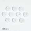 Cuentas Acrílicas para Rueda de 14 mm Cuentas Planas Chapadas con Color Agujero Grande Cuentas Sueltas Accesorios para Joyería DIY Material de Cuentas Espaciadoras para Manualidades