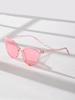Gafas de Sol Europeas y Americanas 2025 Gafas de Sol Ovaladas Ojo de Gato Montura Grande Gafas de Sol de Moda Elegantes Suministro Exclusivo Transfronterizo Mq915