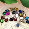 Popular Gota de Agua Garra de Cuatro Puntas Diamante diy Accesorios para Joyería Accesorios para Ropa Accesorios para el Cabello Zuecos de Boda Material Garra Cosida a Mano