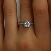 Anillo de Moissanita Color D Transfronterizo para Mujer, Plata de Ley 925, Cintura Pequeña, Anillo Carat Cabeza de Toro Cuatro Garras, Venta al Mayoreo de Fábrica