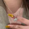 Libro Caperucita Roja con Estrella Flash Collar de Calabaza de los Hombres de la Suerte Fortuna Pequeña Calabaza Dorada Cadena para Clavícula Personalizada