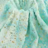 Tecido de veludo de coelho tie-dye unilateral tamanho pequeno com gradiente e douramento, para bolsa de brinquedo, sapatos e chapéus