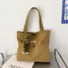 Comércio Exterior Engrossado Lavado Saco de Lona Mulheres de Grande Capacidade Tote Bag Simples Commuter Portátil Oxford Pano Big Bag Bolsa de Ombro