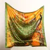 Bufanda de Satén para Mujer Primavera y Verano Seda Artificial Bufanda Cuadrada Pequeña Estampada Bufanda Chal Estilo Europeo y Americano Venta al por Mayor