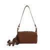 Bolsa Estilo Coreano para Marmita Bolsa de Ombro Tendência Bolsa de Mão Cor Sólida Feminina Bolsa de Ombro Versátil para Primavera Verão Bolsa Transversal