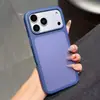 Funda para Teléfono Móvil con Acabado Mate y Tacto de Piel Adecuada para Iphone1716Promax Color Puro Agujero Grande Anticaídas Borde Suave Cubierta Protectora