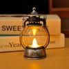 Lanterna Pônei Retrô Transfronteiriça Criativa Mochila Luz Noturna Luz de Vela Digital LED Ornamento de Decoração de Mesa Pequeno Presente