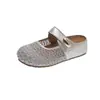 Sapatos de Exterior Estilo Birkenstock com Sola Grossa, Aumento de Altura, Malha Respirável, Meias-Sapatilhas de Rede para Primavera/Verão, Chinelos Fechados para Mulheres, 2026