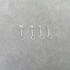 Aretes minimalistas versátiles para mujer Aretes coreanos de gancho curvo con cuentas ligeras Aretes de diseño nicho para hueso de la oreja para hombre