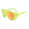 Gafas de Sol Retro de Estilo Europeo y Americano Transfronterizas, Gafas Redondas de Película Verdadera Estilo Punk Steam Punk, Gafas para Deportes al Aire Libre Ciclismo
