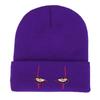 Chapéu de Tricô Bordado Olhos Assustadores do Pennywise Olhos de Palhaço de Terror Suéter Quente Chapéu de Lã Hip-Hop