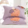 Manta coreana de dibujos animados, funda de almohada de gasa suave, funda de algodón engrosada para pareja adulta, funda de almohada para dormitorio de estudiante, hogar, cuatro estaciones