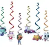 Funda Morada Decoración Fiesta de Cumpleaños Vajilla Banderín Globo Banderín Suministros para Fiesta