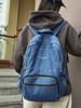 Mochila Estilo Perezoso Transfronteriza para Estudiante Universitario Mochila de Lona de Mezclilla Lavada Retro Nueva Estilo Coreano 2026 Mochila para Mujer