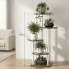 Producto popular transfronterizo: Estante de Flores para Sala de Estar, Soporte de Macetas de Flores de Múltiples Niveles para Balcón, Estante Escalonado para Plantas